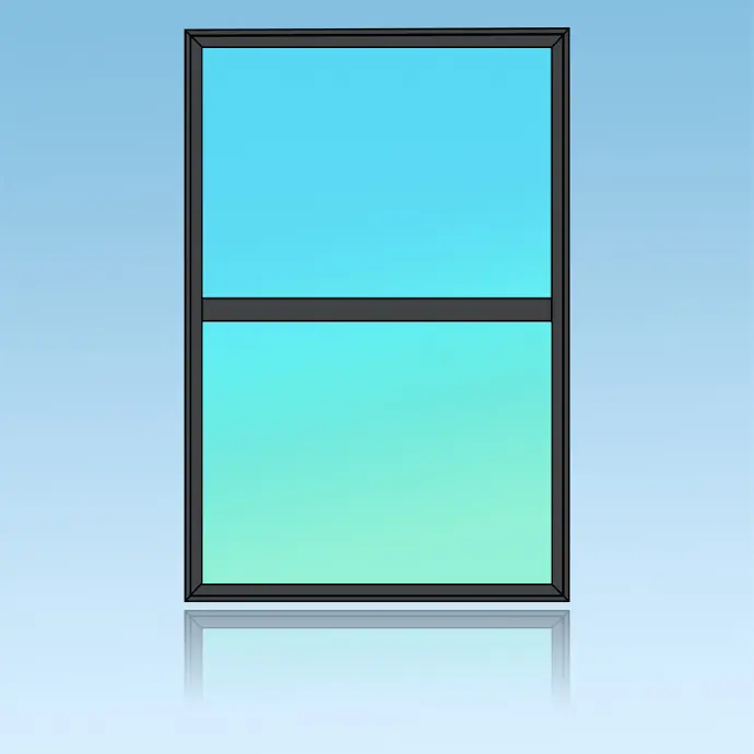 Chassis fixe 2 divisions 1 horizontale 2 verticales