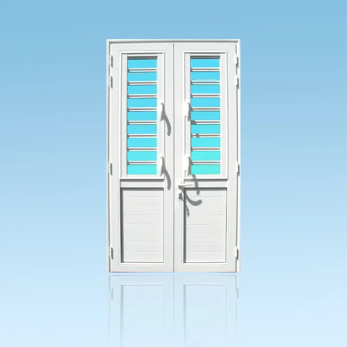 Porte 2 battants + jalousies