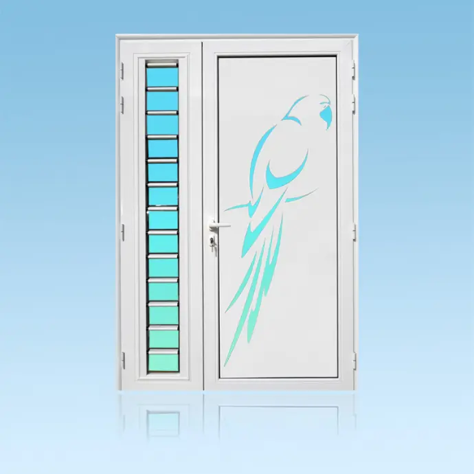 Porte décor 2 battants Ara + jalousie