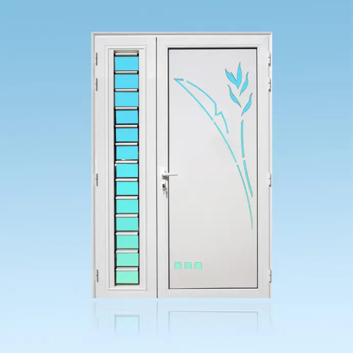 Porte décor 2 battants Balisier + jalousie