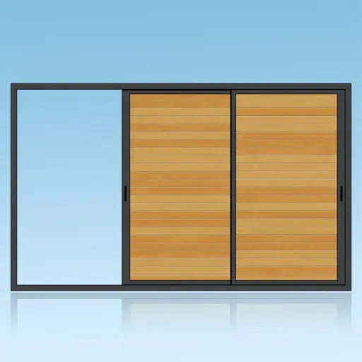 [VOC22] Volet coulissant 2 vantaux 2 rails