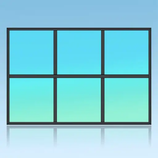 [H3V2] Chassis fixe 6 divisions 3 horizontales 2 verticales