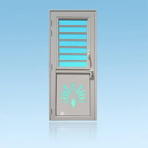 [PS15ADV] Porte décor 1 battant Arbre du Voyageur + jalousie