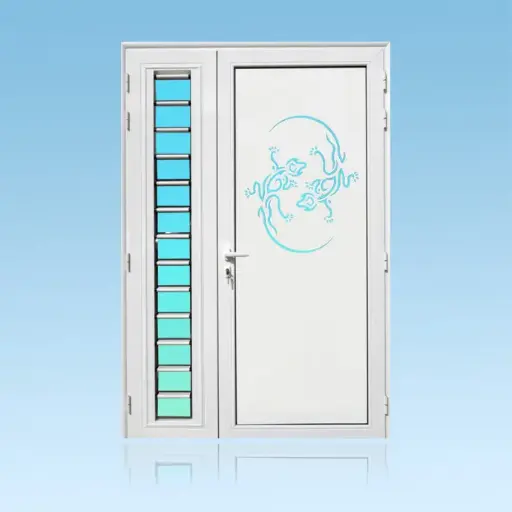 [PS21MAB+J] Porte décor 2 battants Mabouya + jalousie