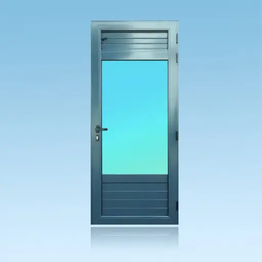 [PE14] Porte 1 battant + 3 lames de ventilation